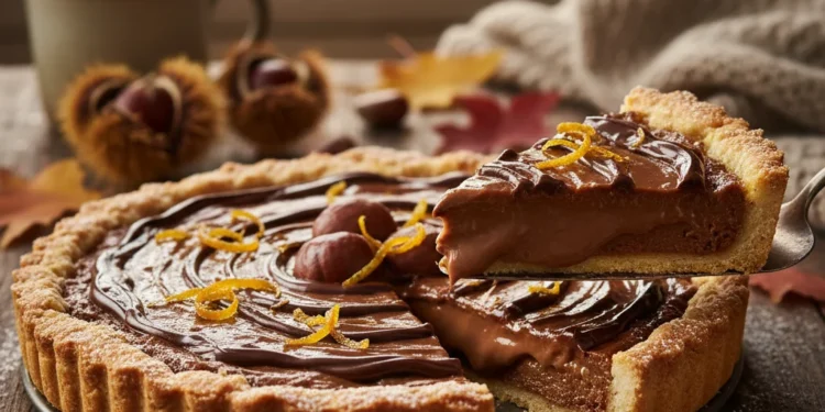 Sobremesa de Outono: Torta de Castanha Trufada Super Cremosa