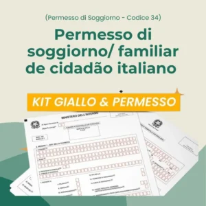 Permesso di Soggiorno - Codice 34 Familiar de Cidadão Italiano