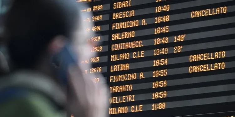 Greves em toda a Itália: Aeroportos, Trens e Rodovias afetados em Dezembro